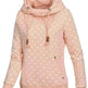 Women Printed loose hooded sweatshirt - EX-STOCK CANADA