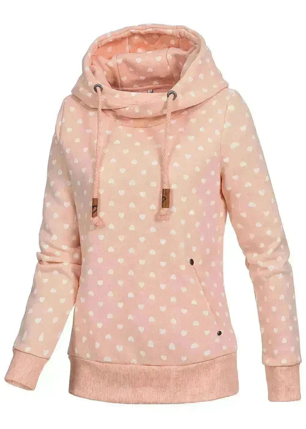Women Printed loose hooded sweatshirt - EX-STOCK CANADA