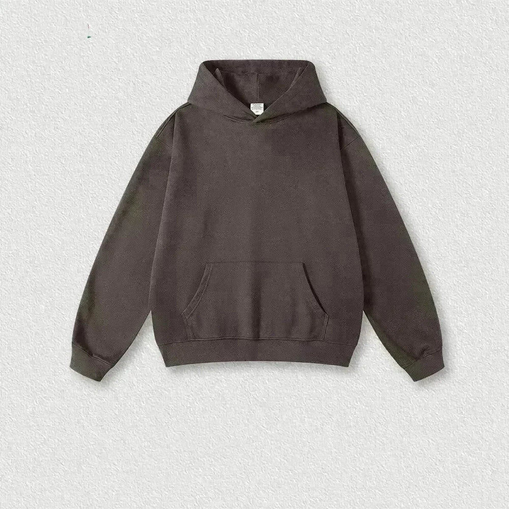2pcs Men's Cotton American-style Heavy Hoodie Sweatshirt Pullover sweatsuit Outfit set - EX-STOCK CANADA