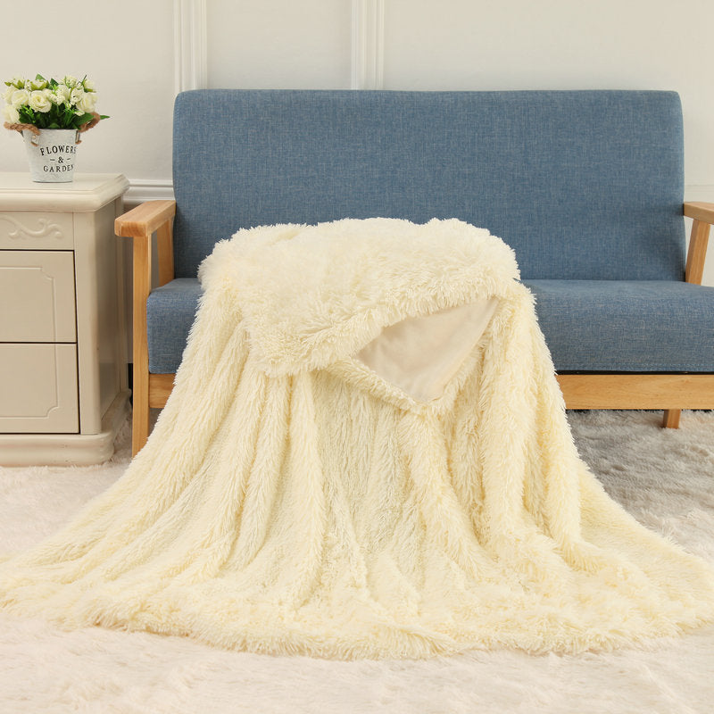 Plush Blanket Double-layer Blanket Multifunctional EX-STOCK Canada 
