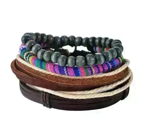 Multilayer Hemp Rope Beaded Bracelet for men and women - EX-STOCK CANADA