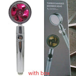 Shower Head Water Saving Flow 360 Degrees Rotating With Small Fan ABS Rain High Pressure Spray Nozzle Bathroom Accessories EX-STOCK Canada 