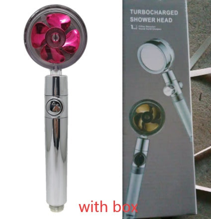 Shower Head Water Saving Flow 360 Degrees Rotating With Small Fan ABS Rain High Pressure Spray Nozzle Bathroom Accessories EX-STOCK Canada 