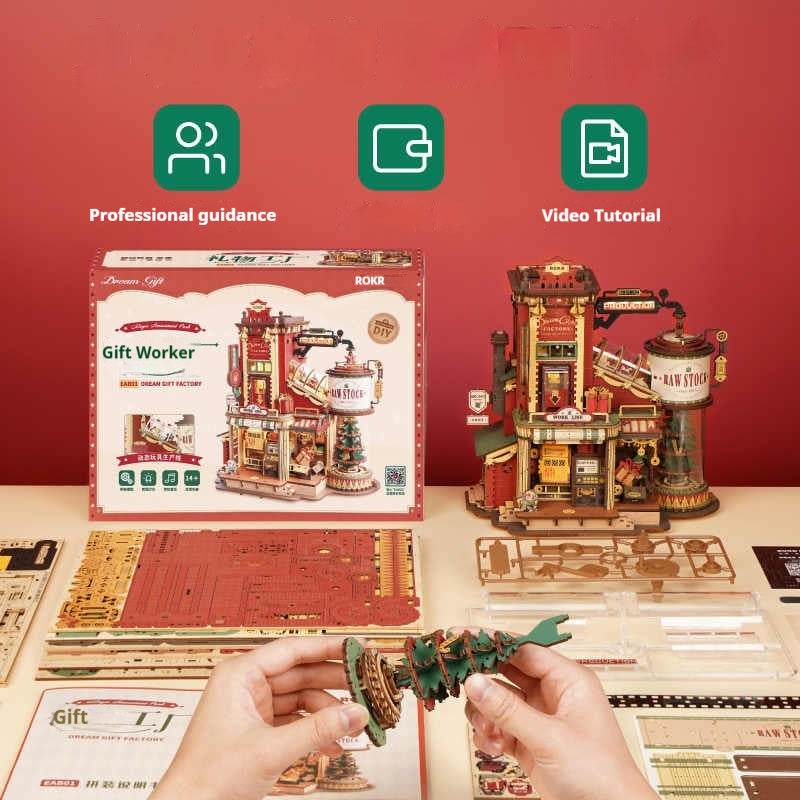 3D Puzzle Wooden Assembly Block Toy EX-STOCK Canada 