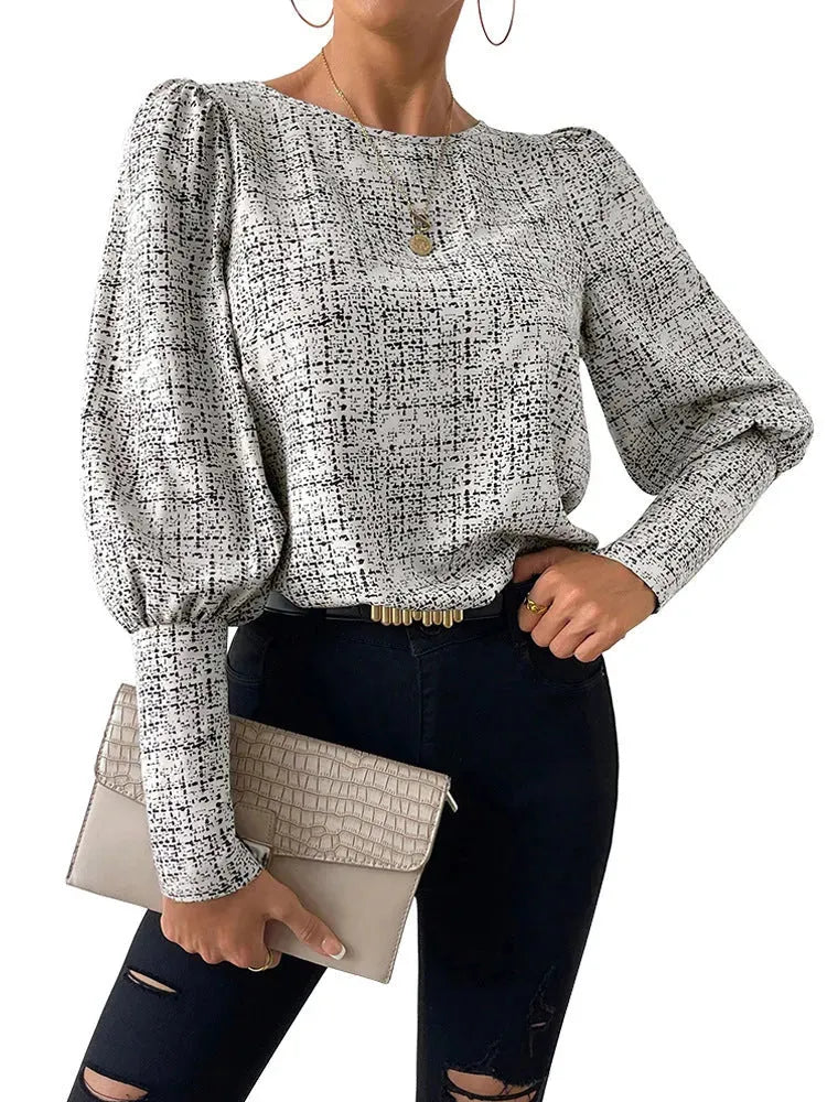 Fashionable Elegant Retro blouse top For Women - EX-STOCK CANADA