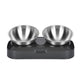 Pet Stainless Steel Bowl Pet Double Night EX-STOCK Canada 