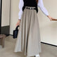 Women's All-matching Slim Fit Temperament Pleated Maxi Skirt - EX-STOCK Canada