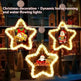 Christmas Pendant Decoration Christmas Atmosphere Led Lights Led Christmas Star Light Decoration For Window Door For Holiday - EX-STOCK CANADA