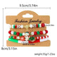 4pcs Christmas Snowman Handmade Beaded Bracelet set gift idea - EX-STOCK CANADA