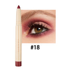 Eyeliner pencil with a close-up of an eye wearing the color, labeled '#18'.