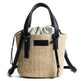 new summer women's bag hand-woven contrast color bucket straw bag cylinder handbag diagonal shoulder beach bag EX-STOCK Canada 