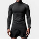 Men Quick Drying Long Sleeve Half Zip Activewear Muscle Fitted shirt Workout Gym T-shirt Top - EX-STOCK Canada