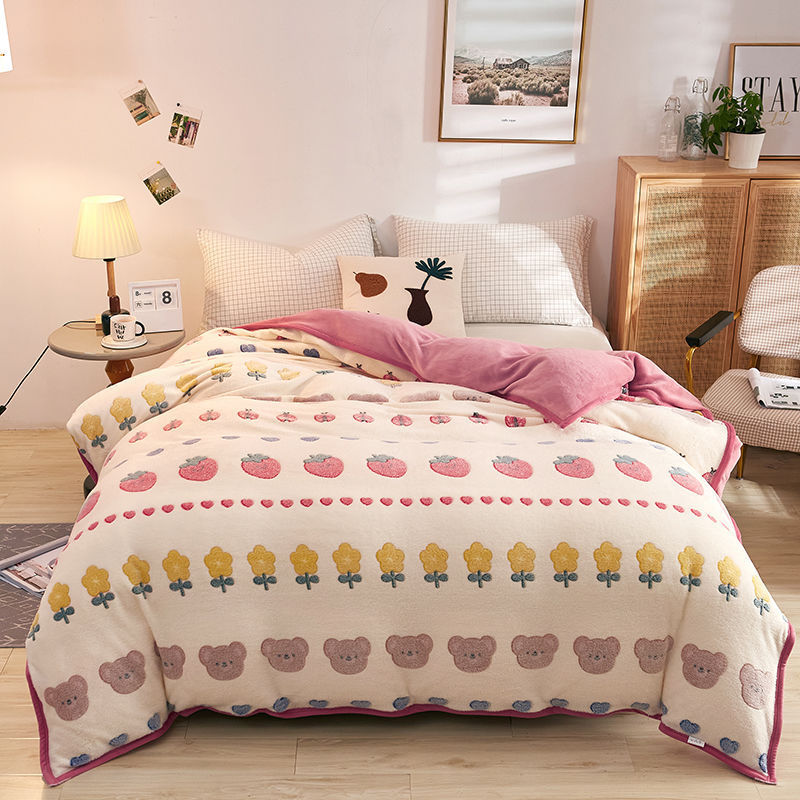 Plush Thick Snowflake Duvet Cover Single Piece Flannel EX-STOCK Canada 