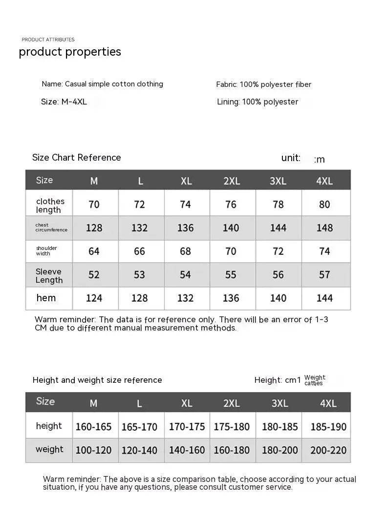 Men's Hoodie Padded Coat Thickened Cotton-padded Clothes Loose Casual Cotton-padded Jacket - EX-STOCK Canada