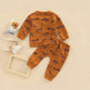 Infant Toddler Bone Dragon Floral Print Long Sleeve Pullover Trousers Two-piece Set In Stock Wholesale - EX-STOCK Canada