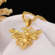 Titanium Steel Bee Necklace Stainless Steel gold - EX-STOCK Canada