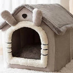 Foldable Dog House Pet Cat Bed Winter Dog Villa Sleep Kennel Removable Nest Warm Enclosed Cave Sofa Pets Supplies - EX-STOCK Canada