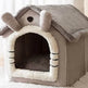 Foldable Dog House Pet Cat Bed Winter Dog Villa Sleep Kennel Removable Nest Warm Enclosed Cave Sofa Pets Supplies - EX-STOCK Canada
