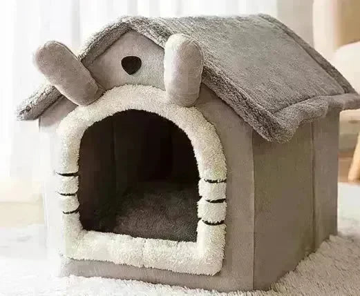 Foldable Dog House Pet Cat Bed Winter Dog Villa Sleep Kennel Removable Nest Warm Enclosed Cave Sofa Pets Supplies - EX-STOCK CANADA
