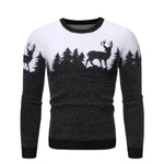 Christmas deer Knit Cashmere sweater for men - EX-STOCK Canada