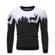 Christmas deer Knit Cashmere sweater for men - EX-STOCK Canada