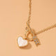 Romantic Heart Necklace Copper Zircon Pendant Necklace for women - EX-STOCK Canada