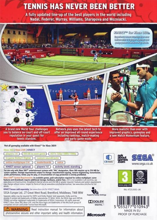 Virtua Tennis 4 (usagé) 