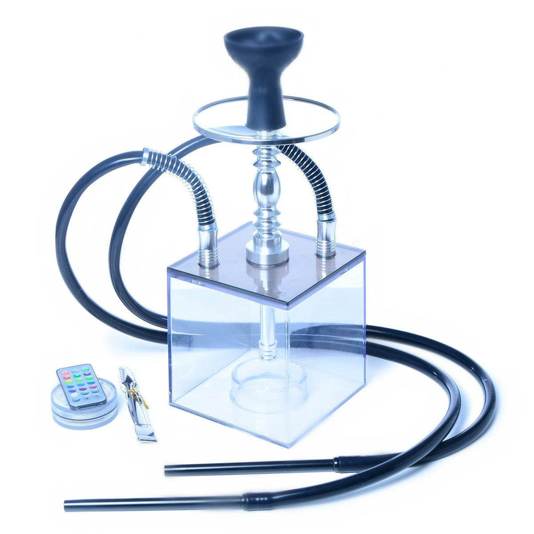 Home Simple Acrylic Transparent Double Hookah - EX-STOCK Canada