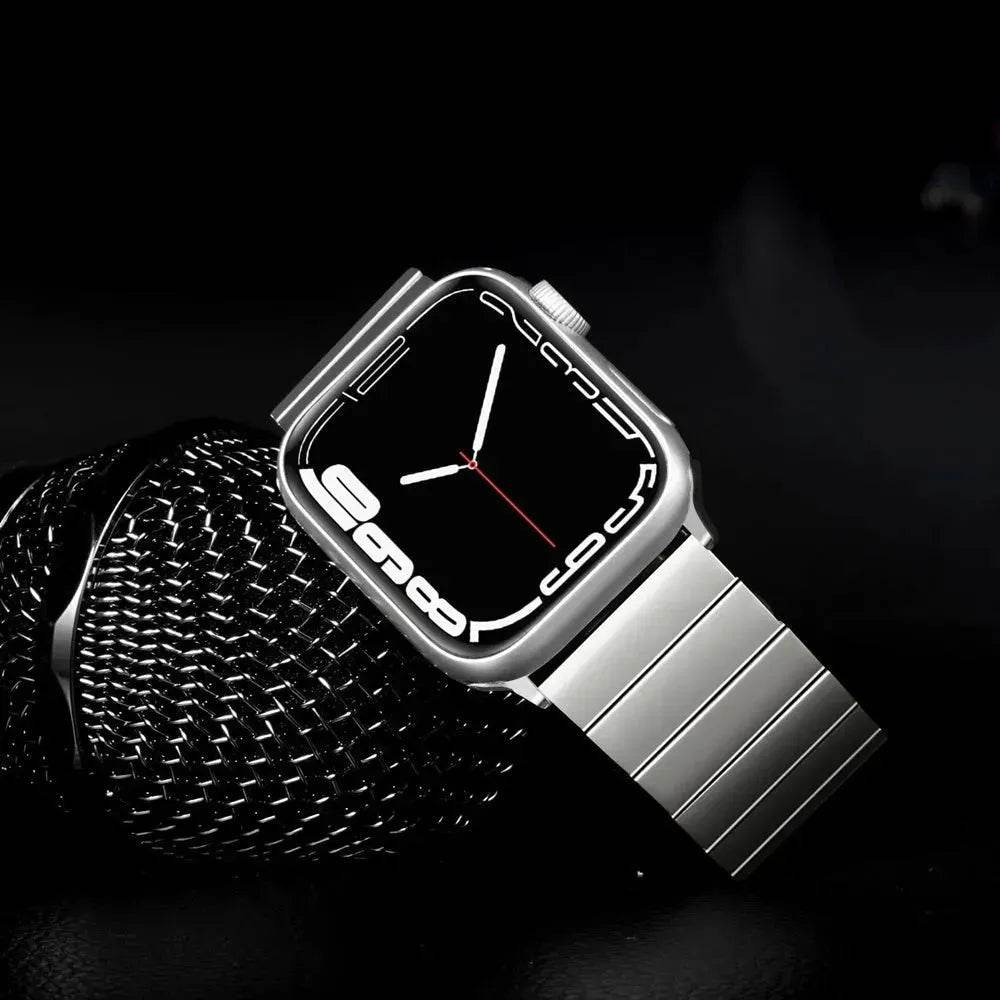 Replaceable Stainless Steel Apple Iwatch Black Chain Watch Band - EX-STOCK Canada