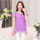 New Spring Summer Women Chiffon Loose Blouse  top O-Neck Short sleeve Plus size - EX-STOCK CANADA