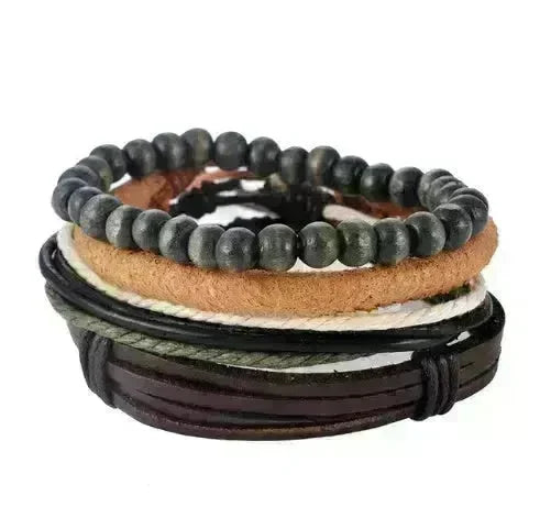 Multilayer Hemp Rope Beaded Bracelet for men and women - EX-STOCK CANADA