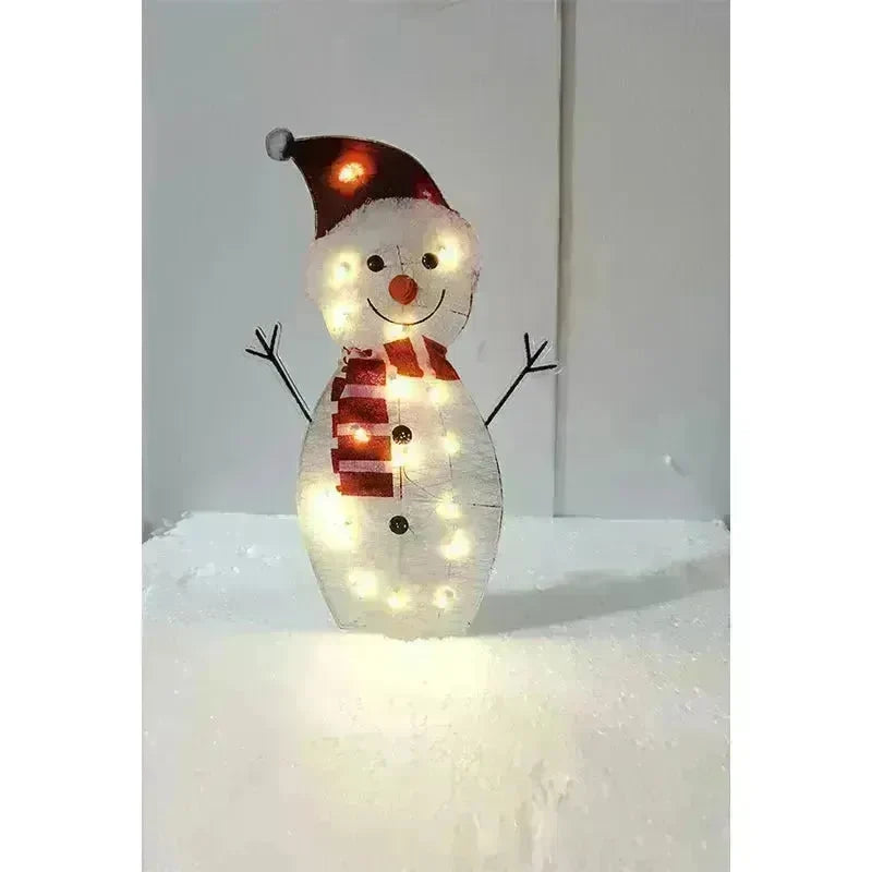 Christmas Scene Decoration With LED Lights Christmas Snowman Ornaments - EX-STOCK CANADA