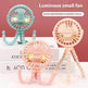 USB Powered summer heat Handheld fan with stand and Night light - EX-STOCK Canada
