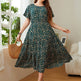 Summer Plus Size Women Floral Printed Midi Dresses - EX-STOCK Canada