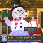 7.9 Feet Christmas Inflatable Snowman Decoration Airblown Lighted For Home Indoor Outdoor Garden Lawn Decoration Party Prop EX-STOCK Canada 