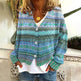 Christmas Abstract Printing Casual Cloak Coat Cardigan Sweater - EX-STOCK Canada