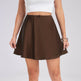 Boutique Mini Satin Skirt High Waist Elastic Solid Color flared skirt - EX-STOCK Canada