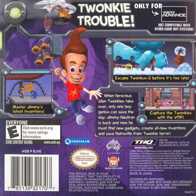 The Adventures of Jimmy Neutron Boy Genius: Attack of the Twonkies 