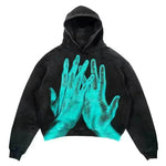 Men's And Women's Fashion Punk Design Fleece Printed Hoodie top - EX-STOCK CANADA