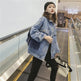 Elegant women Oversized Embroidered Tassel Fringe Denim Jacket - EX-STOCK CANADA