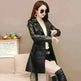 Elegant Fashion Slim fit Long Sleeve Leather Mini Blazer Dress - EX-STOCK CANADA