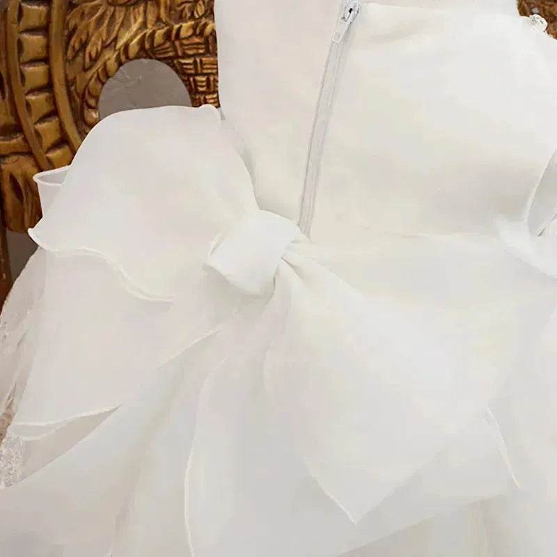 Birthday Photo Clothes Women's Tulle Tutu Super Fairy Princess Dress Girls Bow gown Christening dress Baptism dress - EX-STOCK Canada