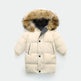 Big Fur Collar Mid-length Medium And Large Children's Clothing Thick Winter Wear Coat - EX-STOCK Canada