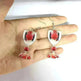 Valentine's Day Rose Wine Glass Acrylic Earrings - EX-STOCK CANADA