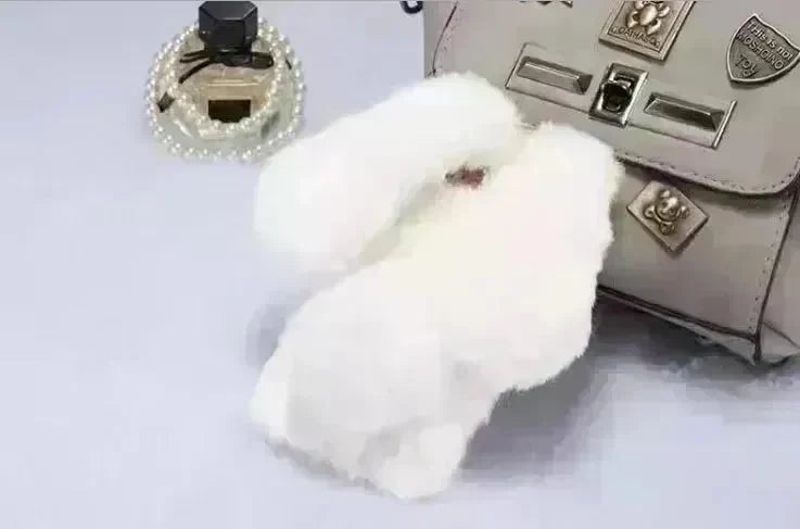 Cute Creative Rabbit Plush warm phone case women - EX-STOCK CANADA