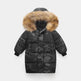 Big Fur Collar Mid-length Medium And Large Children's Clothing Thick Winter Wear Coat - EX-STOCK Canada