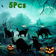 6Pcs Skull Or 6Pcs Tomb Or 5Pcs Black Cat Halloween Yard Sign Decorations Glow In The Dark For Haunted House Garden Yard And Scary Theme Party - EX-STOCK Canada