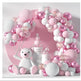 104-Piece Pink & White Balloon Garland Arch Kit – Wedding, Birthday & Baby Shower Party Decoration Set