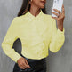 New Long Sleeve Business Work Office  Chiffon Blouse Shirt Women - EX-STOCK CANADA