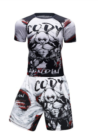 MMA Work Out Compression Rashguard T shirt Men VS PK Exercise 3D Fitness Tights Bodybuild Cross fit Rash Guard 